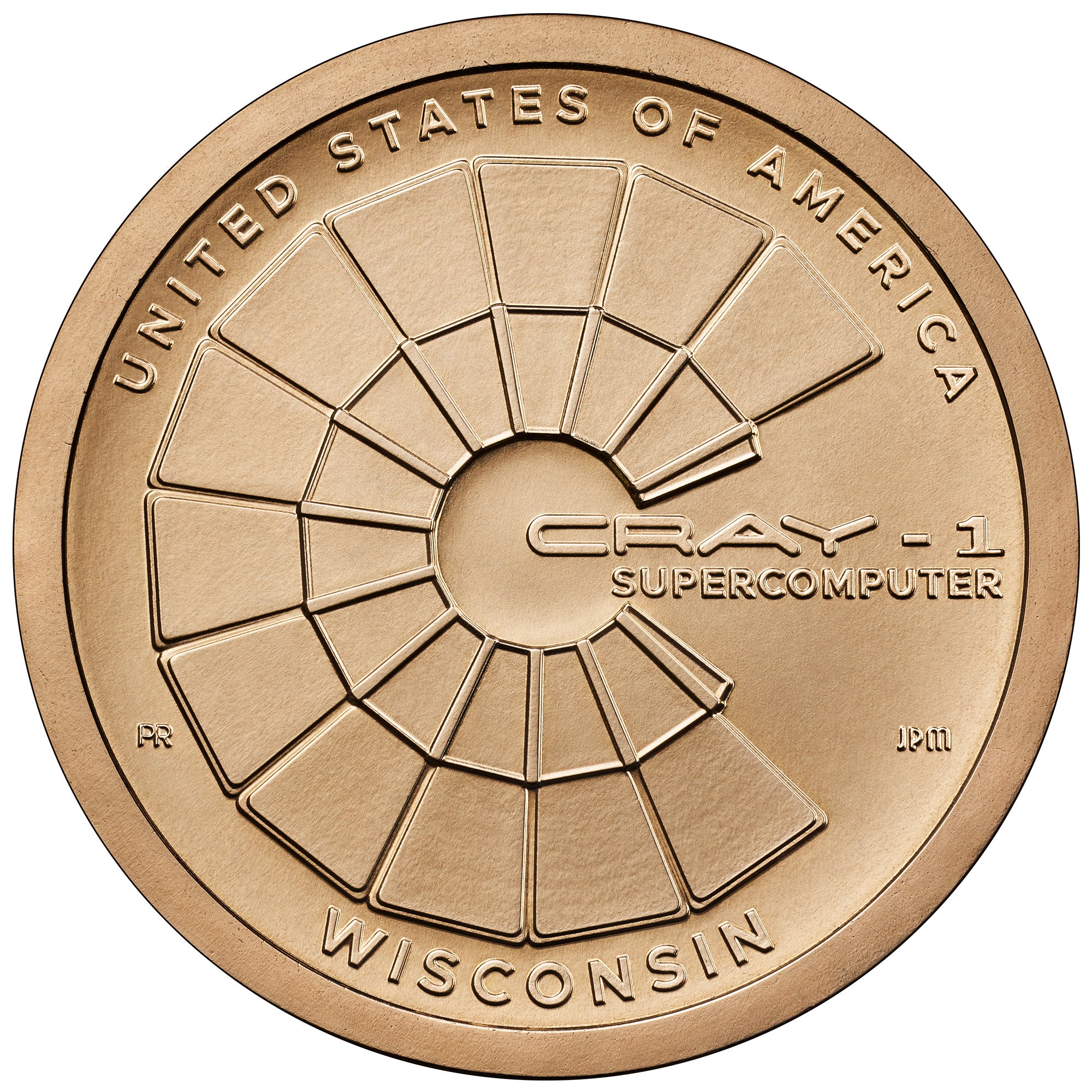 2026-D US Mint American Innovation $1 Coin - WI - Cray-1 Supercomputer