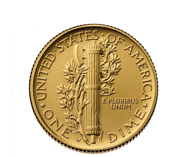 2026 Best of the Mint 1916 Mercury Dime Gold Coin & Medal 26BM1 OGP