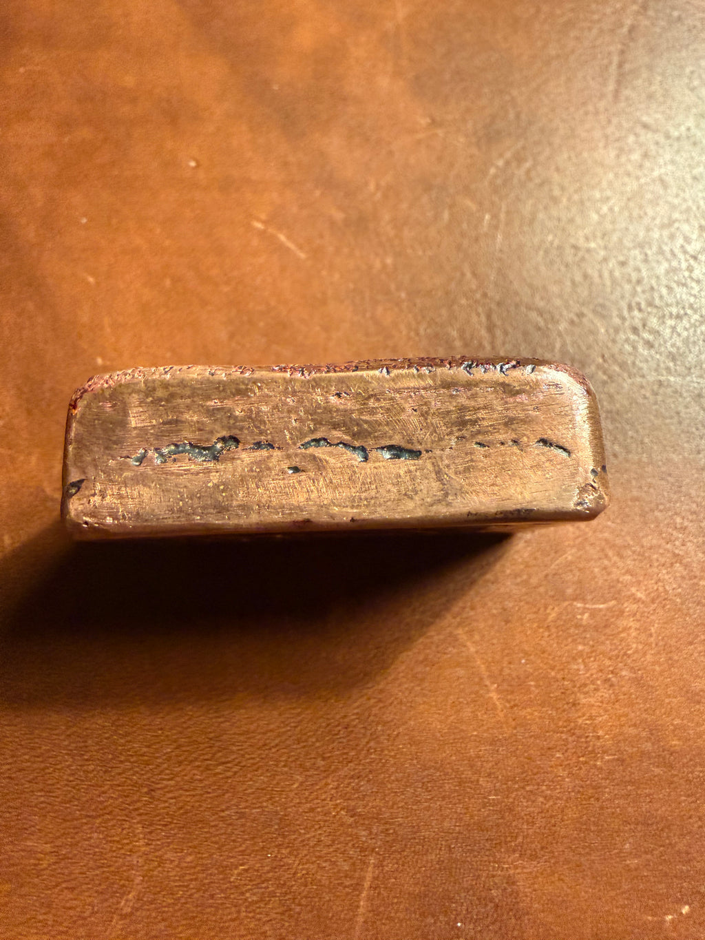 5oz Stacker Starter Copper Bar - 4.65oz, Vintage, Hand Poured, Sand Cast .999 Copper Bar
