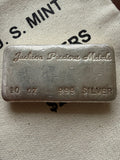 Jackson Precious Metals (JPM) - 10ozt, Vintage, Hand Poured, .999 Fine Silver Bar