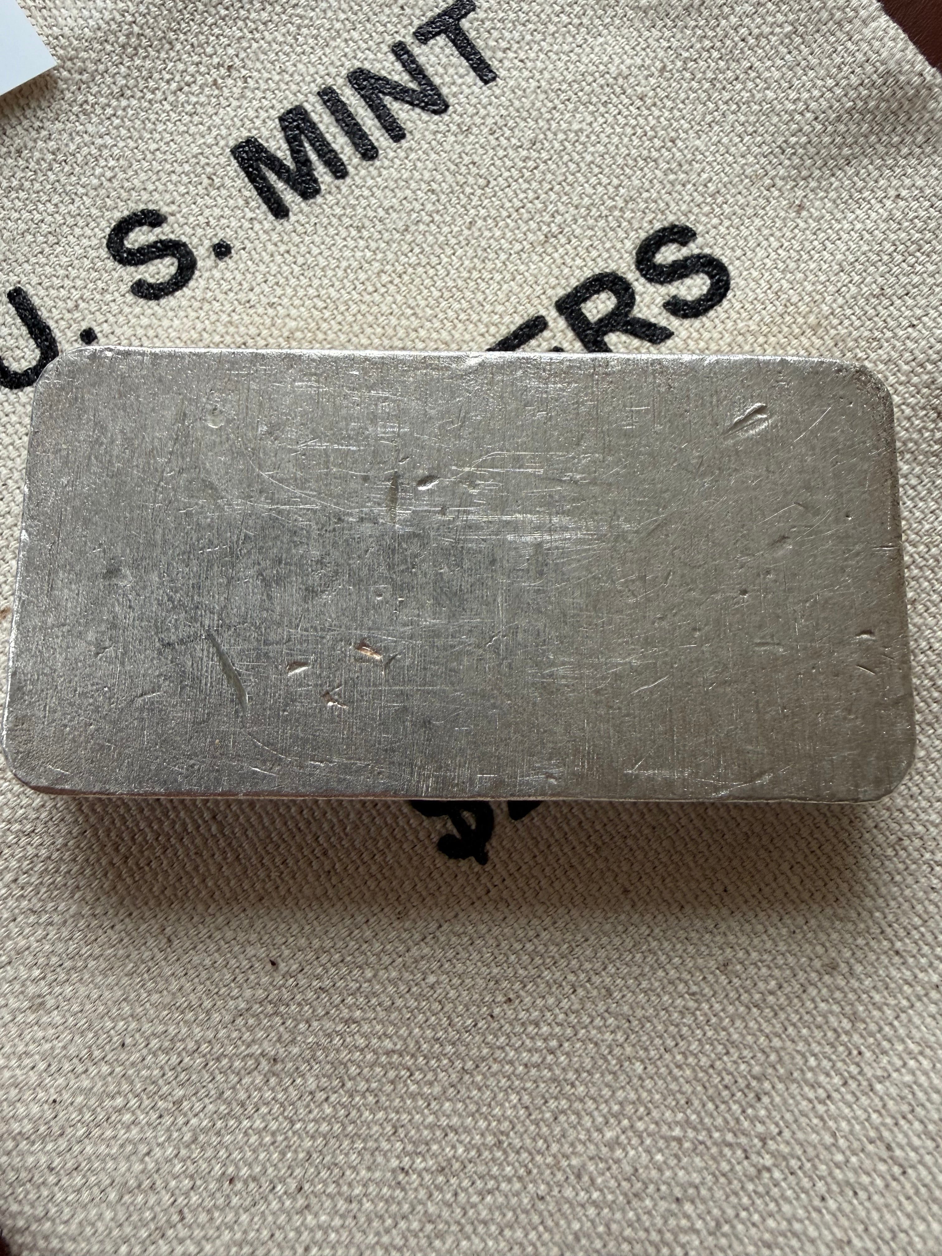 Jackson Precious Metals (JPM) - 10ozt, Vintage, Hand Poured, .999 Fine Silver Bar