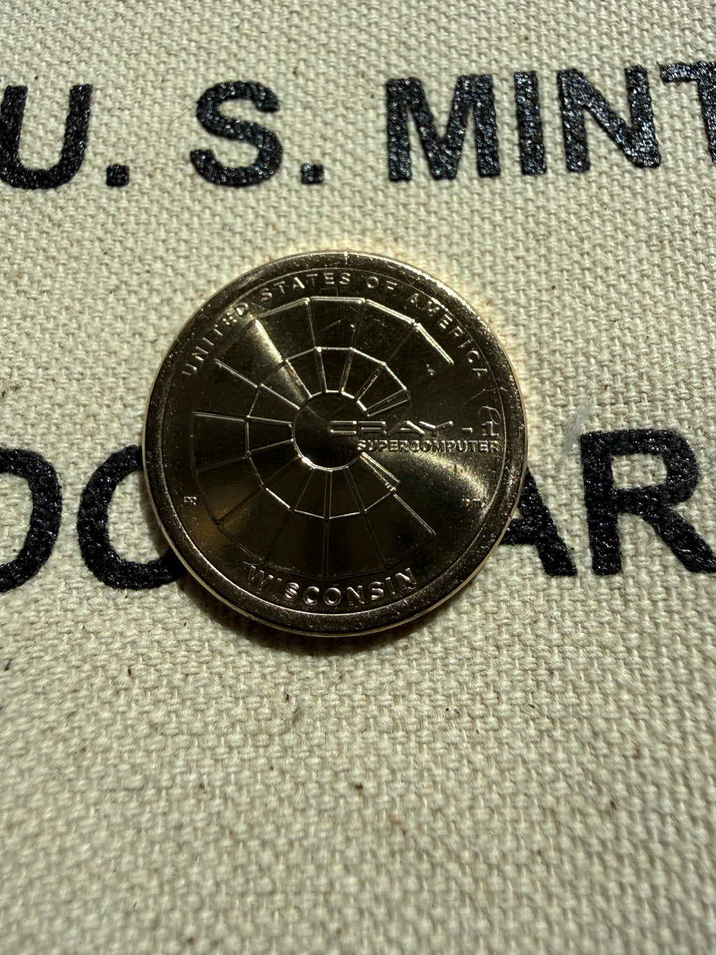 2026-D US Mint American Innovation $1 Coin - WI - Cray-1 Supercomputer