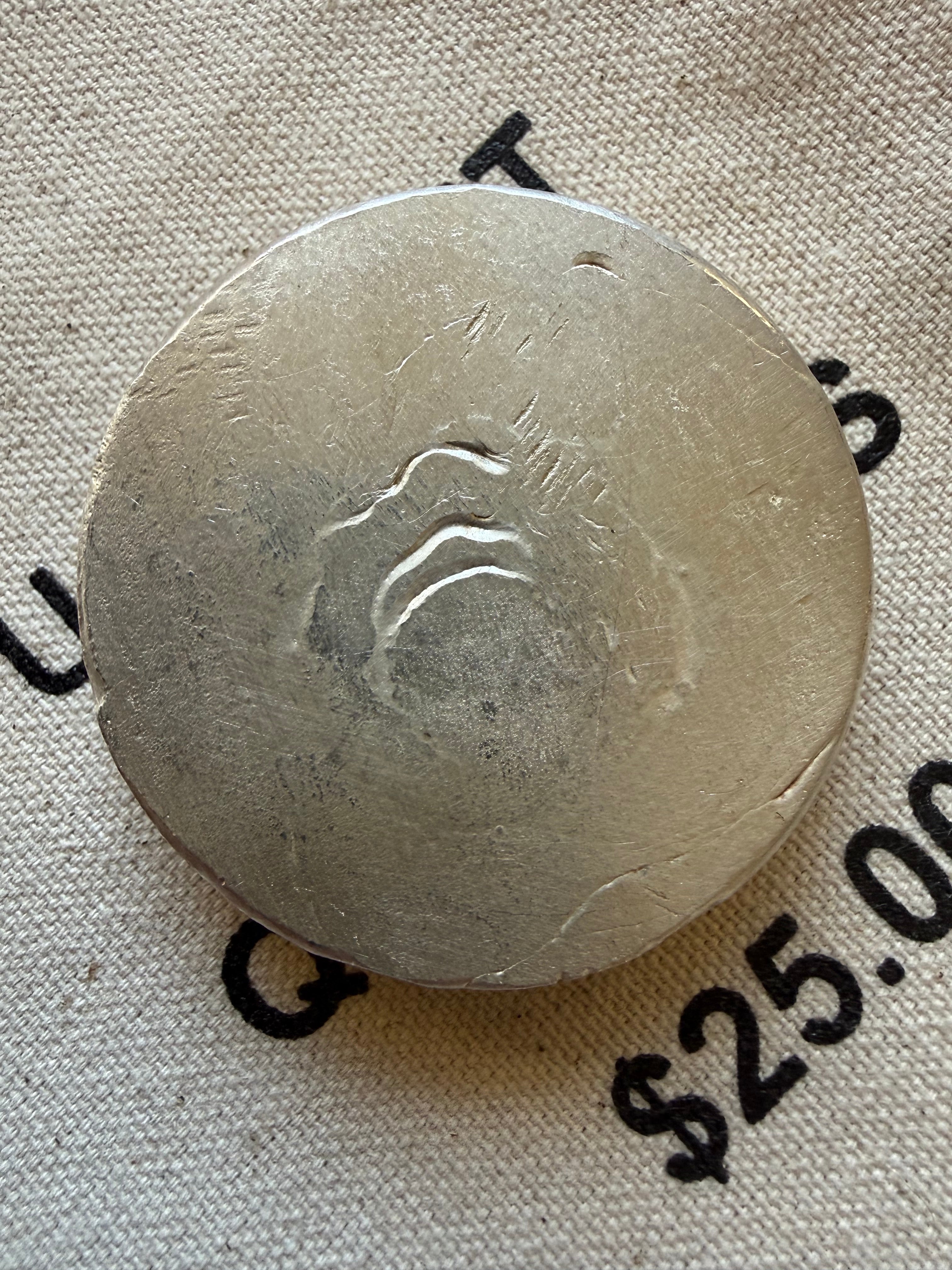 Bakken Bullion Silver Round - 10ozt, Artisan, Hand Poured, Pumpjack logo