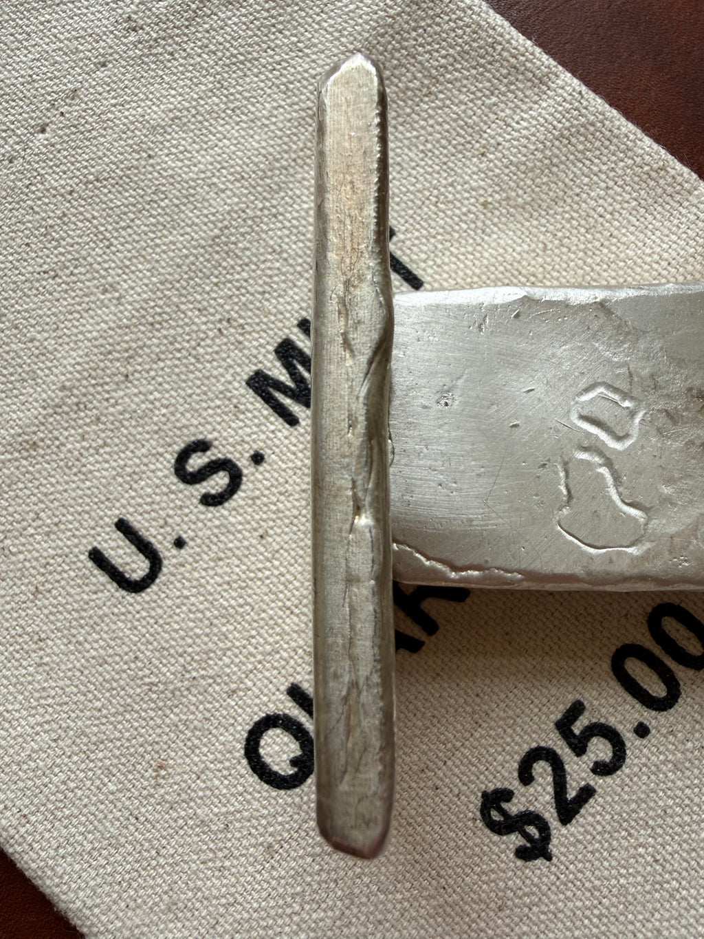 Bakken Bullion Silver Bar - 5ozt, Artisan, Hand Poured, Pumpjack logo