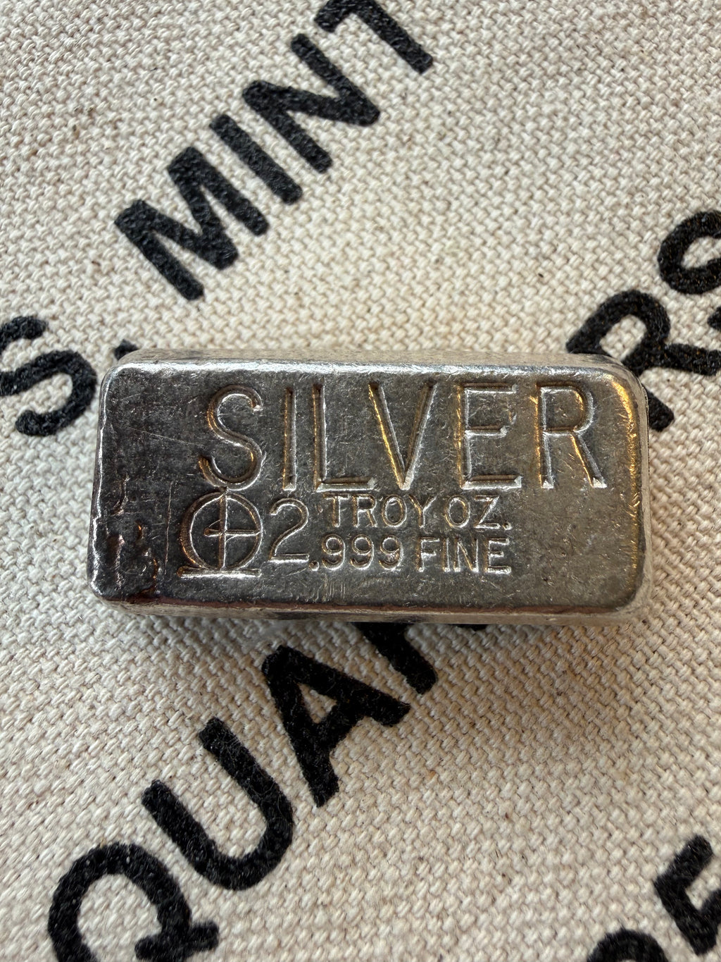 M & B Omega - 2ozt, Vintage, Hand Poured, .999 Fine Silver Bar