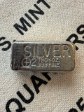M & B Omega - 2ozt, Vintage, Hand Poured, .999 Fine Silver Bar