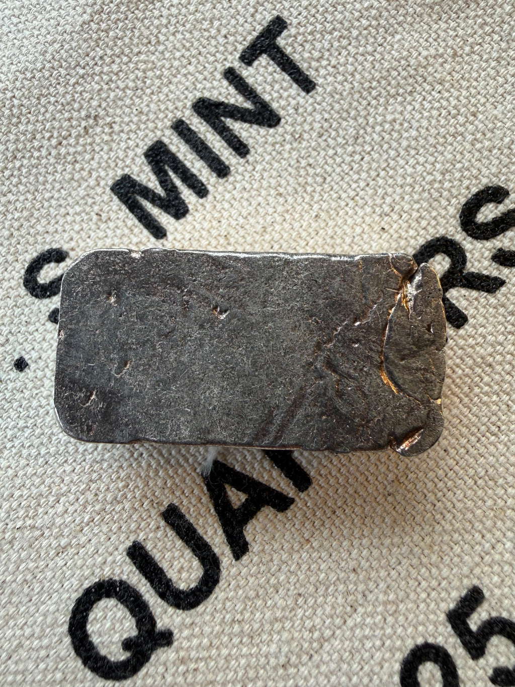 M & B Omega - 2ozt, Vintage, Hand Poured, .999 Fine Silver Bar