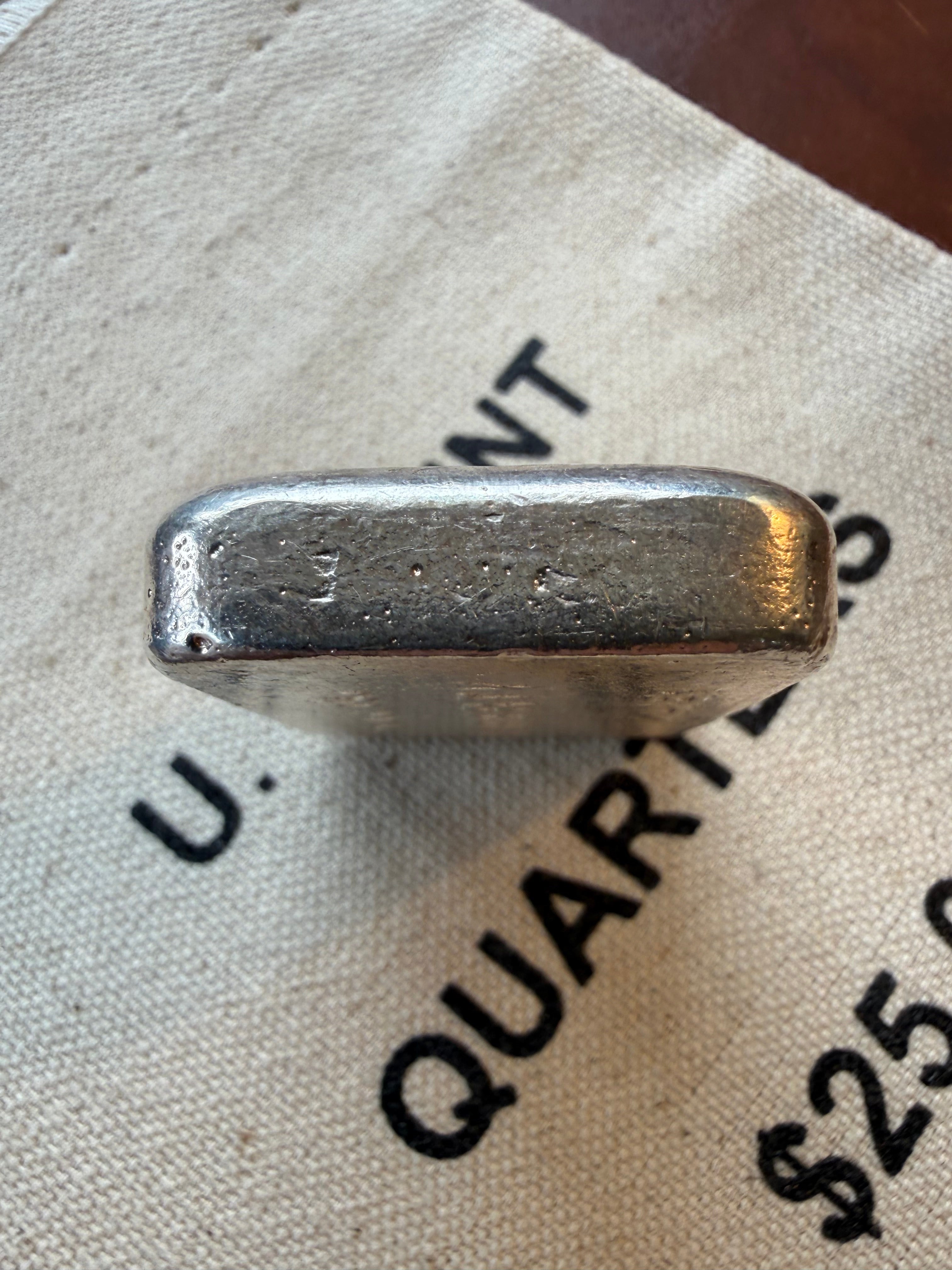 Liberty Mint - 5ozt, Vintage, Hand Poured, .999 Fine Silver Bar
