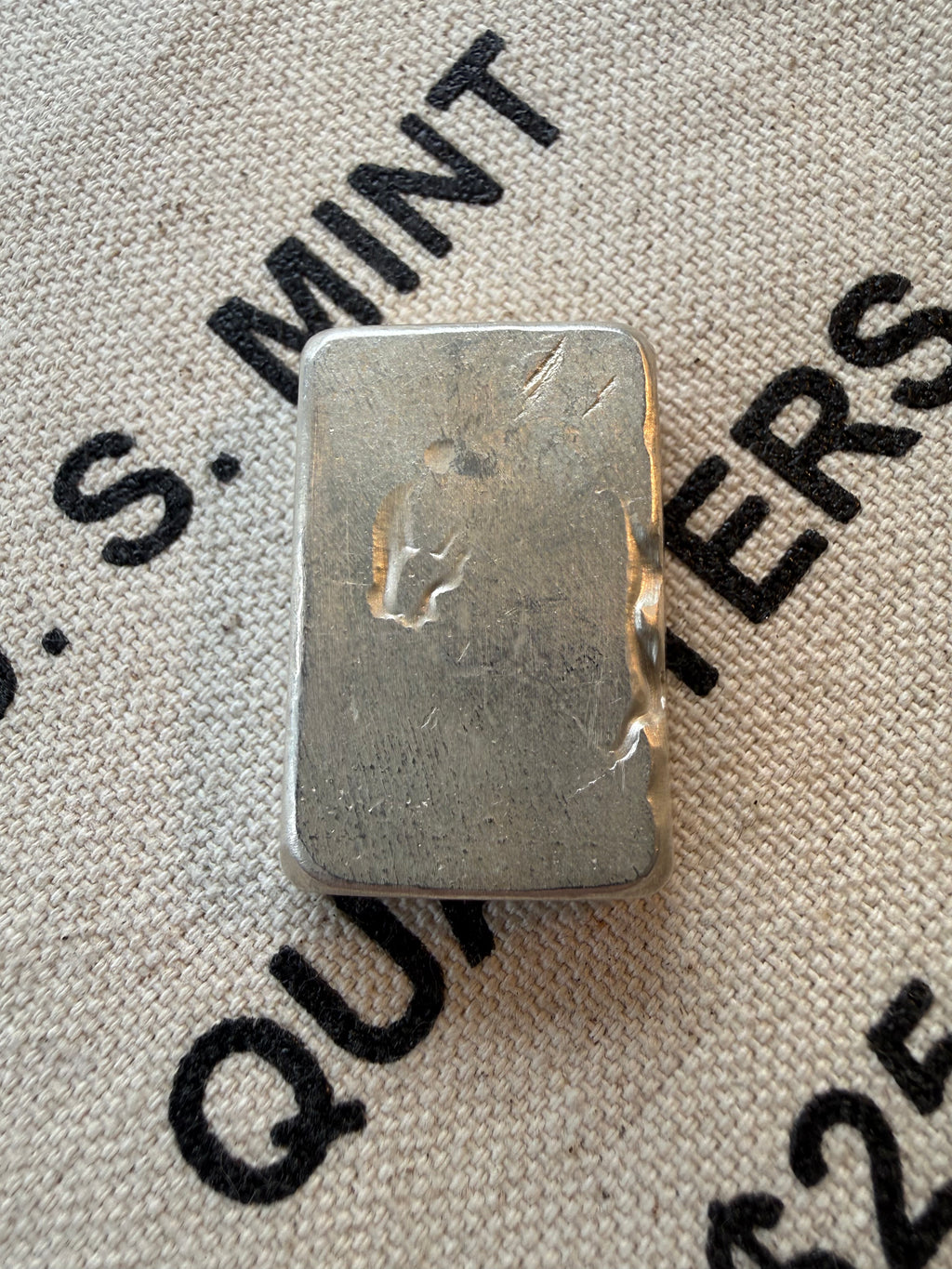 Bakken Bullion Silver Bar - 2ozt, Artisan, Hand Poured, Pumpjack logo