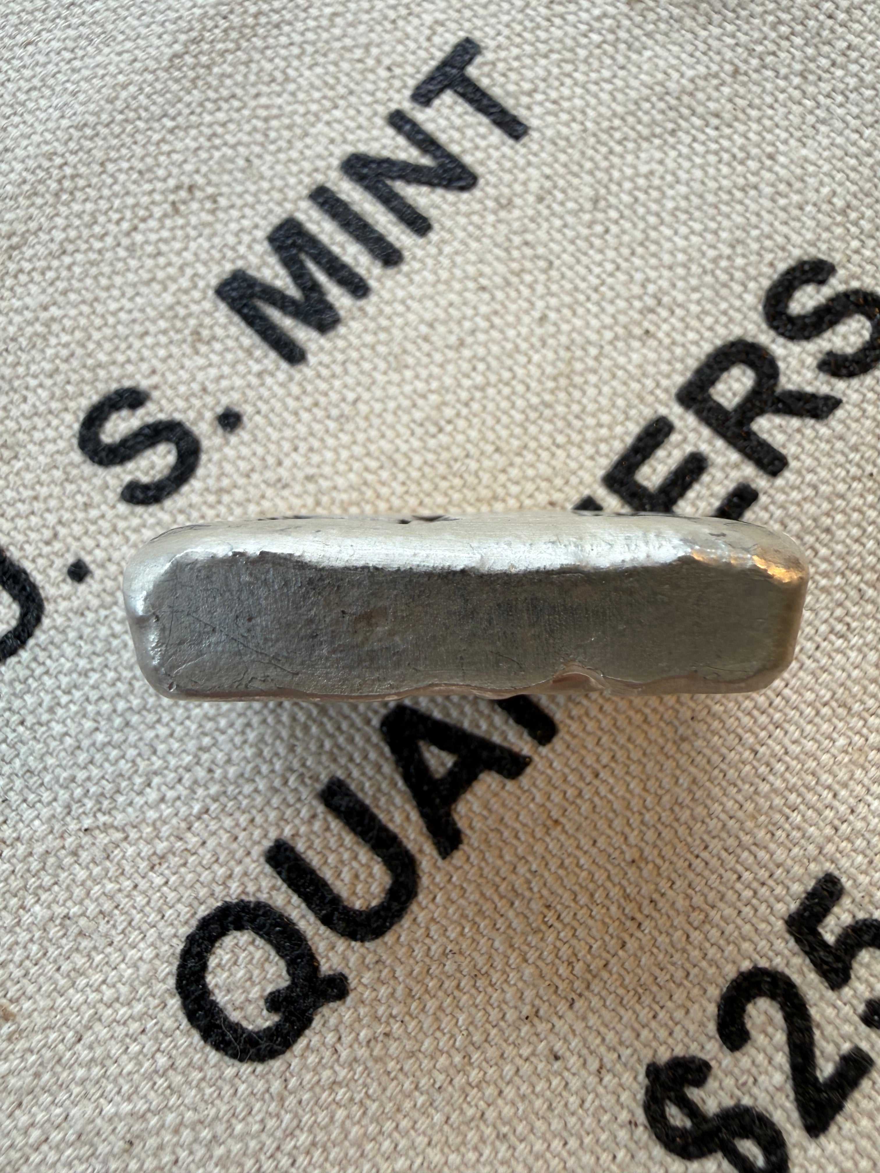 Bakken Bullion Silver Bar - 2ozt, Artisan, Hand Poured, Pumpjack logo