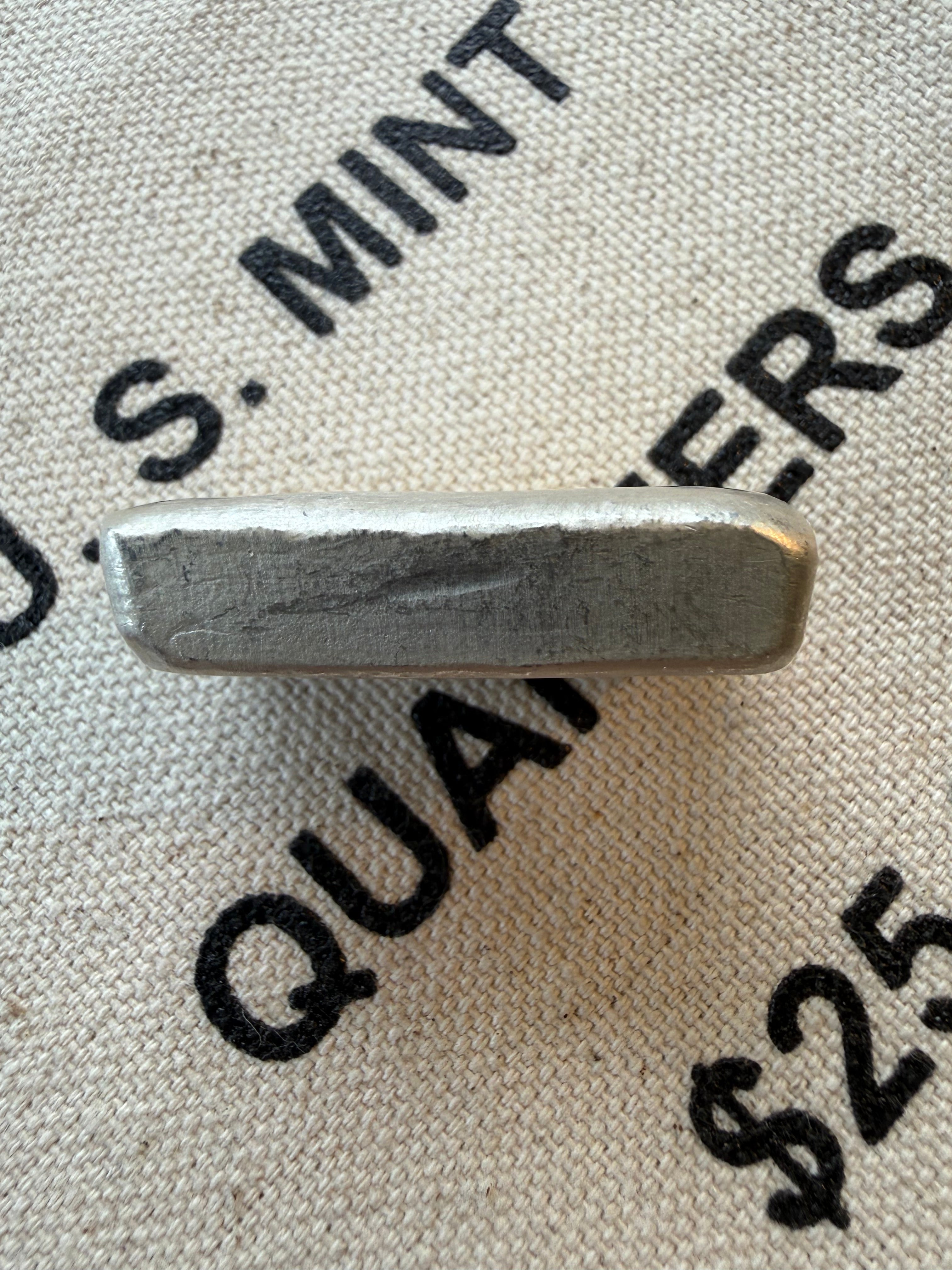 Bakken Bullion Silver Bar - 2ozt, Artisan, Hand Poured, Pumpjack logo