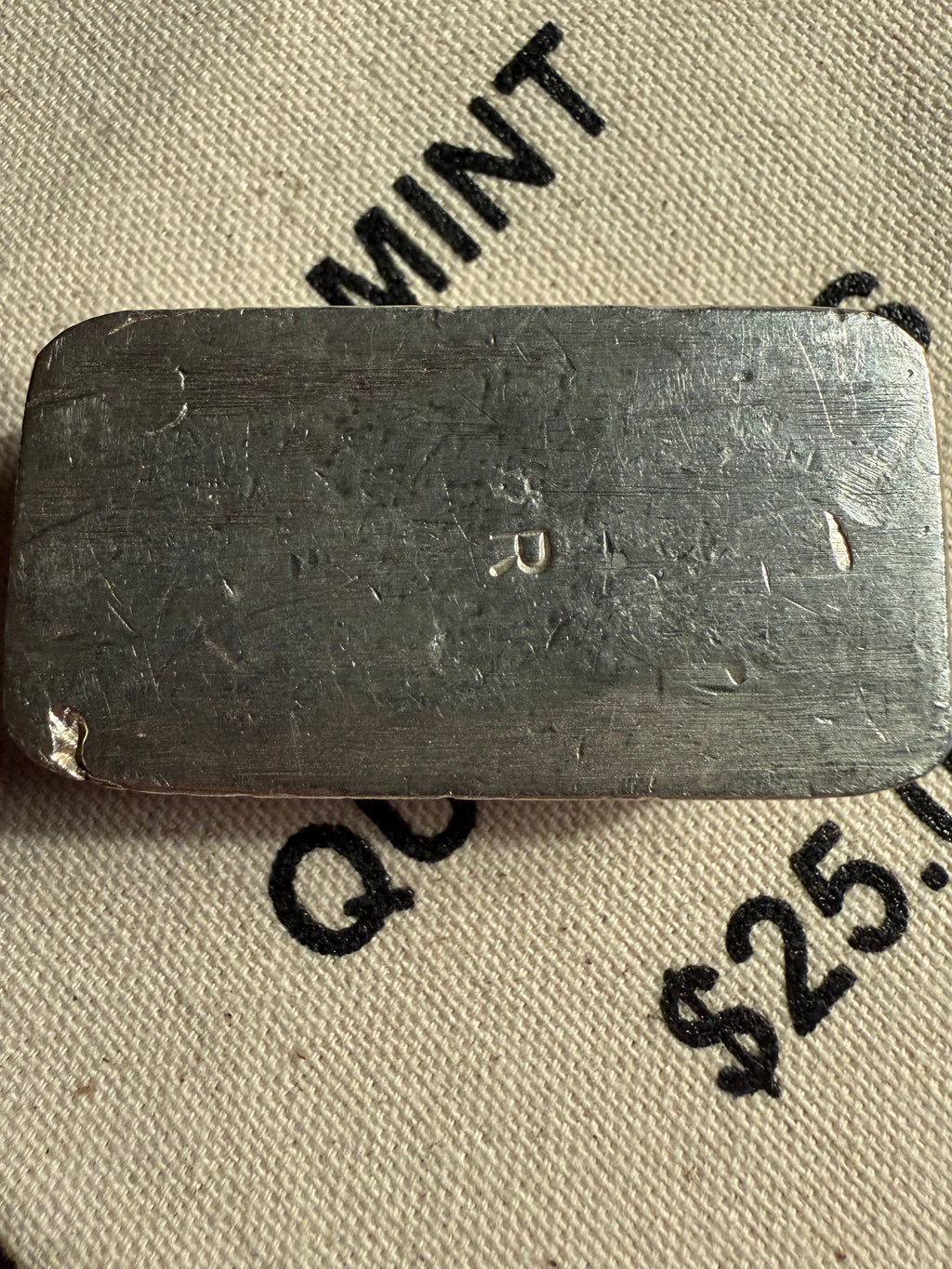 Omega Refining — 9.67ozt, Vintage, .999+ Fine Silver Hand-Poured Bar