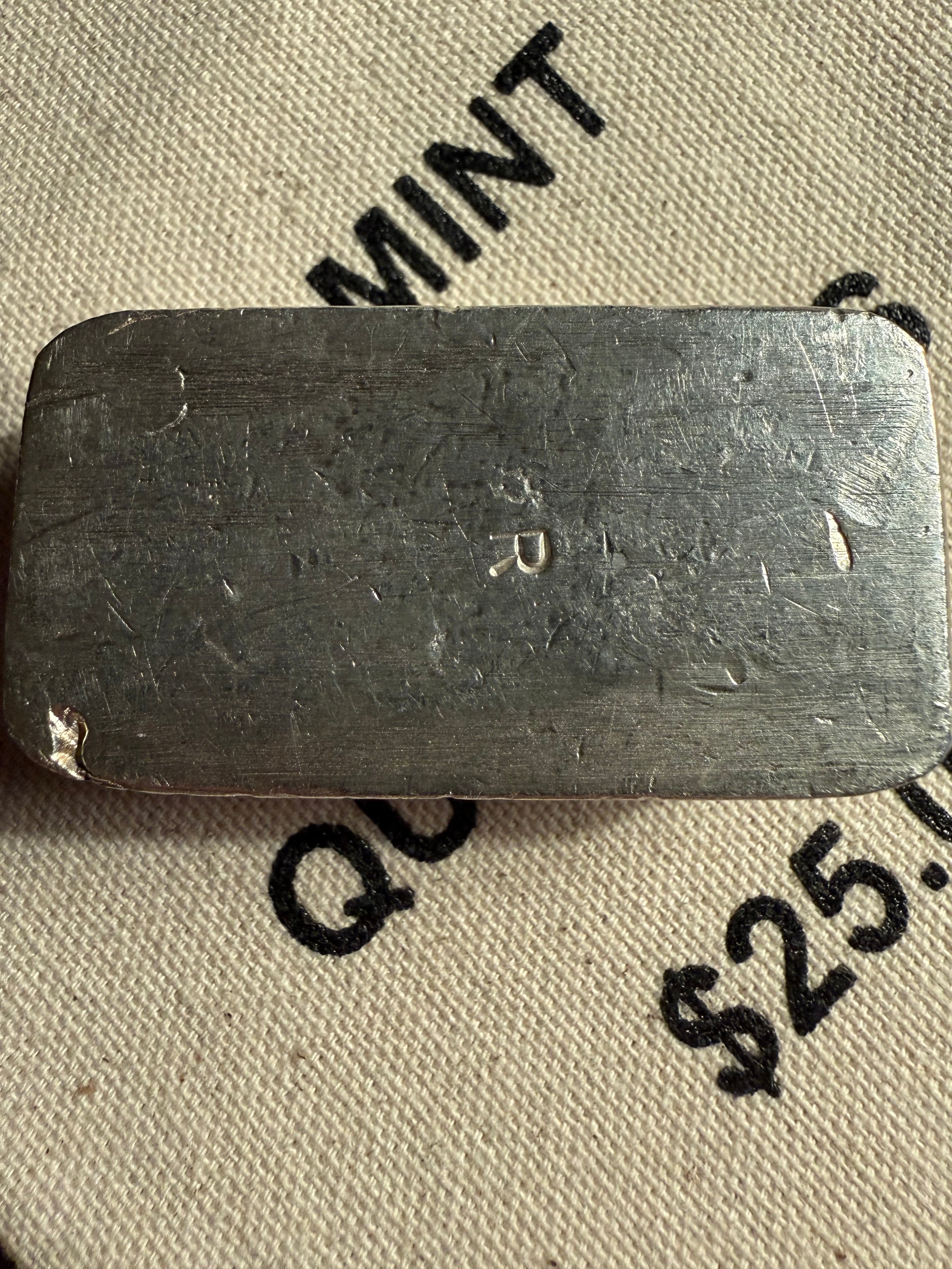 Omega Refining — 9.67ozt, Vintage, .999+ Fine Silver Hand-Poured Bar