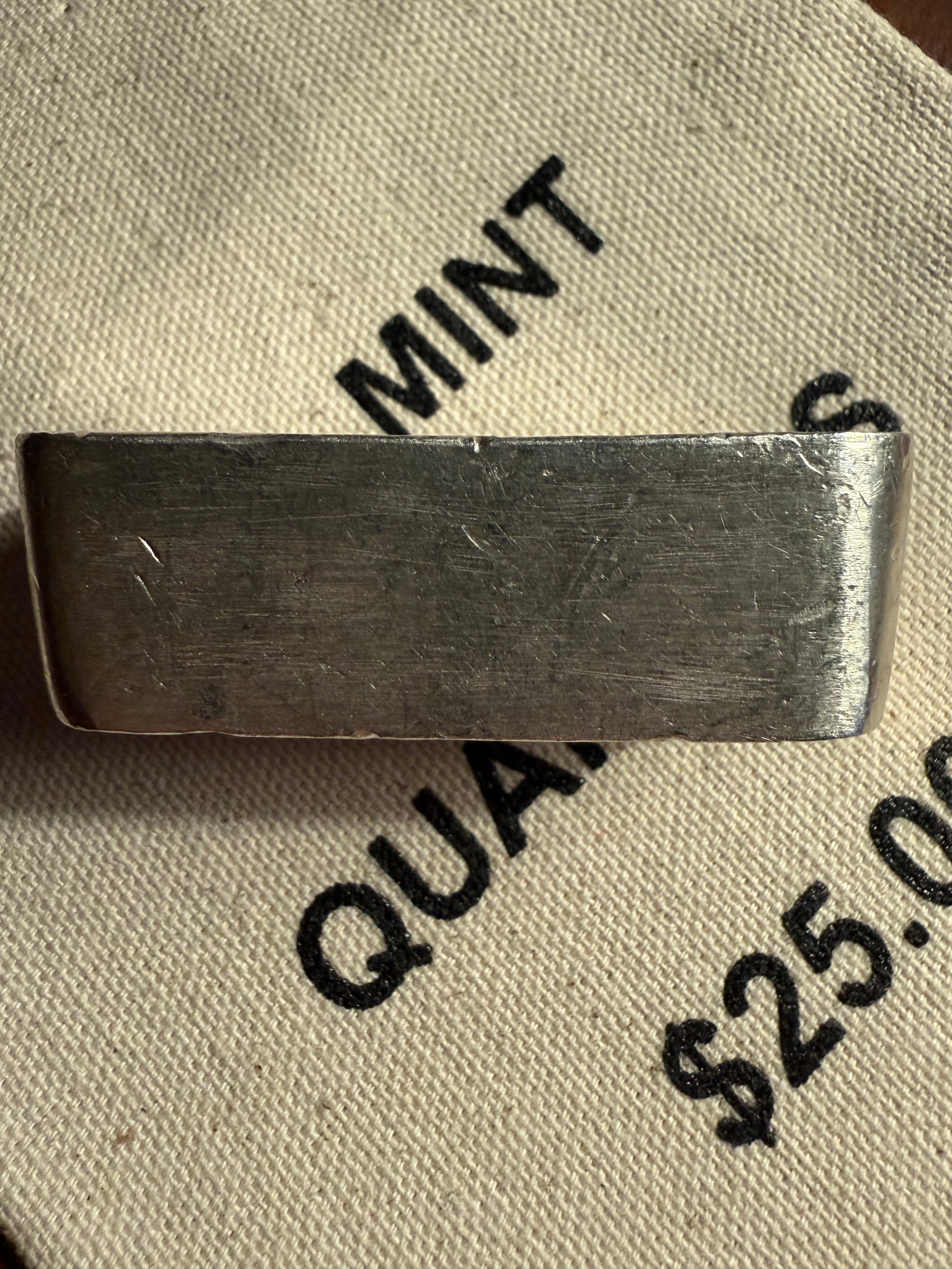Omega Refining — 9.67ozt, Vintage, .999+ Fine Silver Hand-Poured Bar