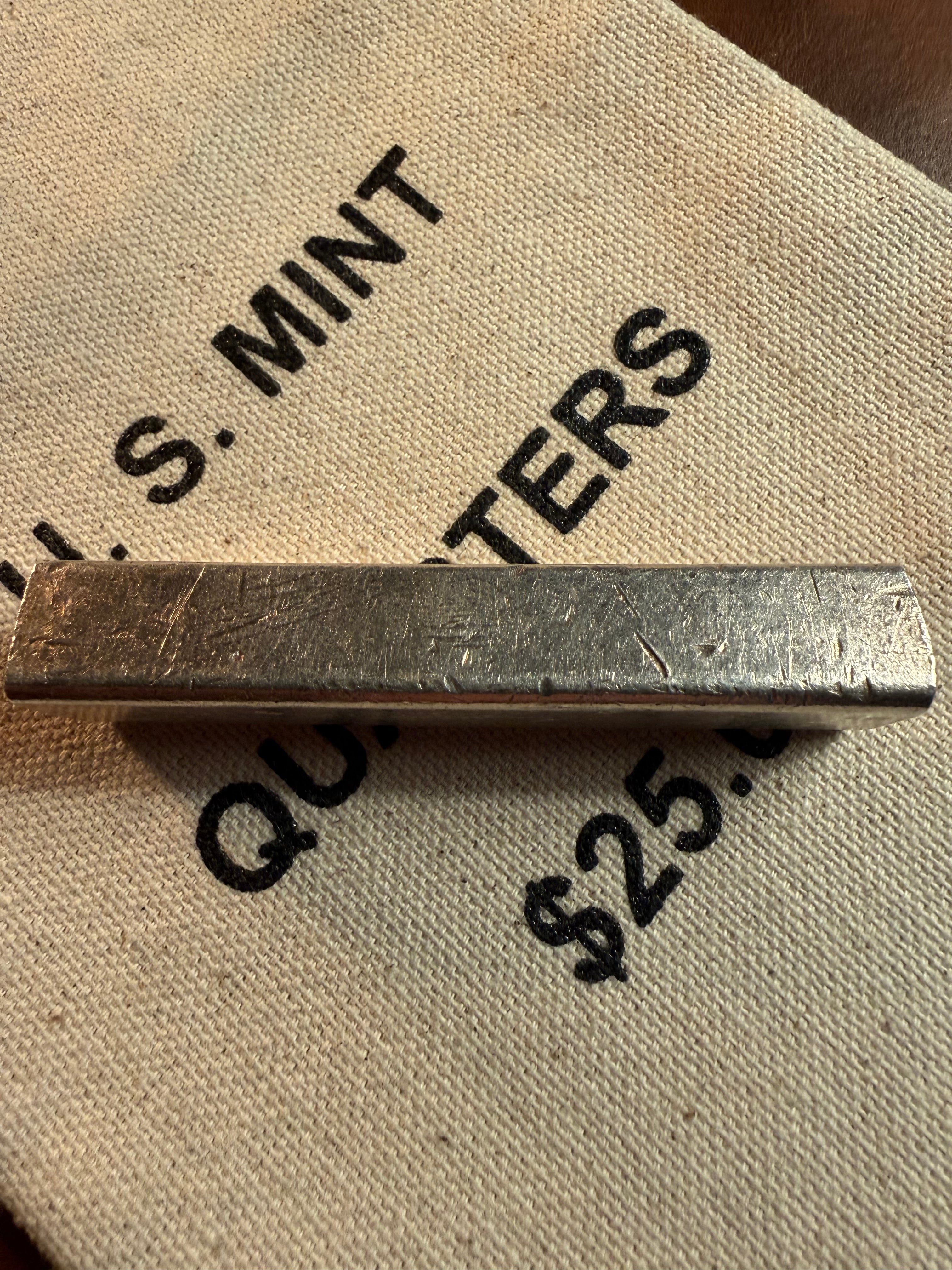 California Crown Mint (CCM) — 5 Troy Oz .999+ Fine Silver Hand-Poured Bar, Lot #930024