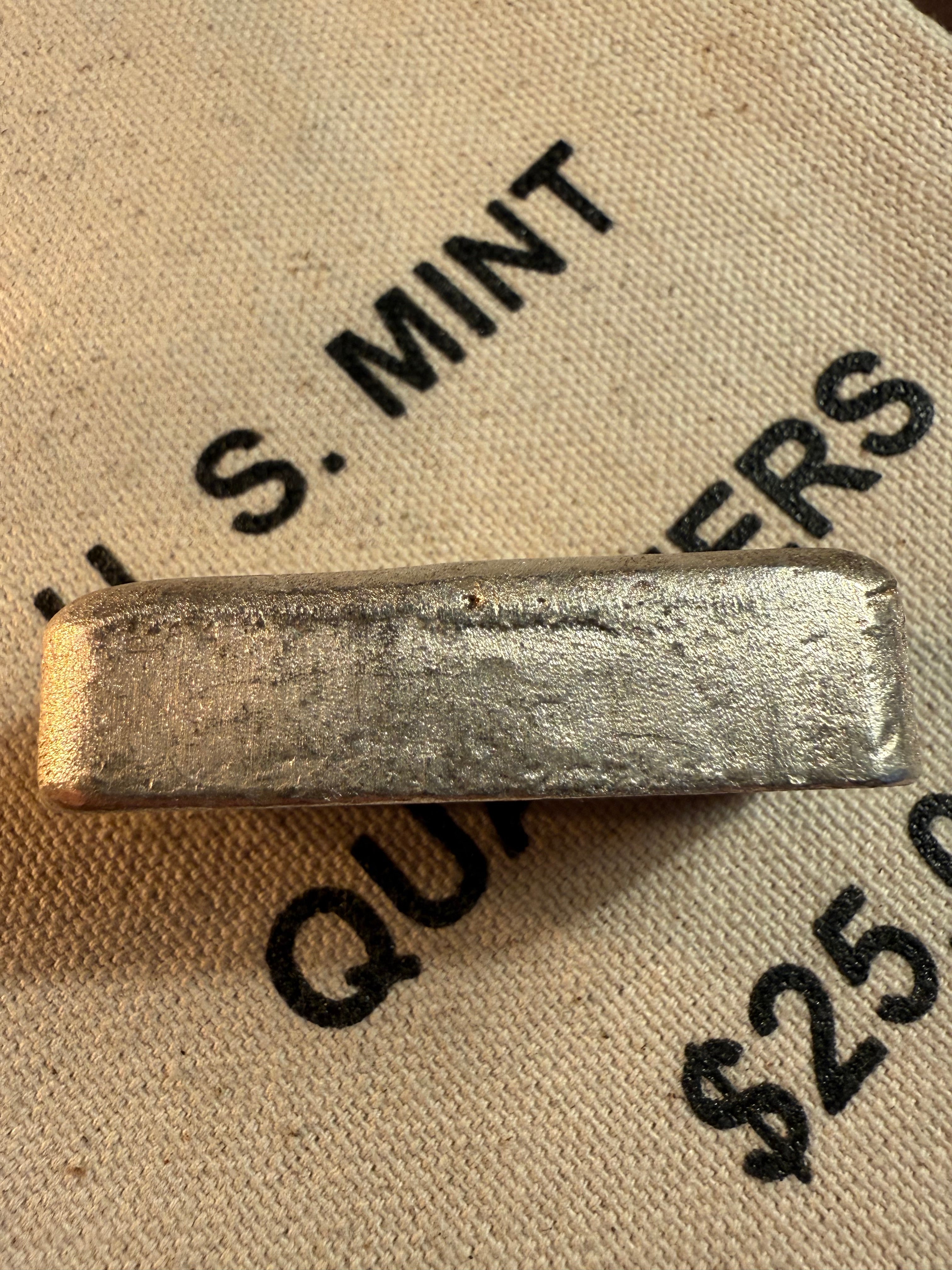 Jackson Precious Metals (JPM) 5 oz .999 Fine Silver Hand-Poured Loaf Bar — Jackson County, Ohio, 1974–1985