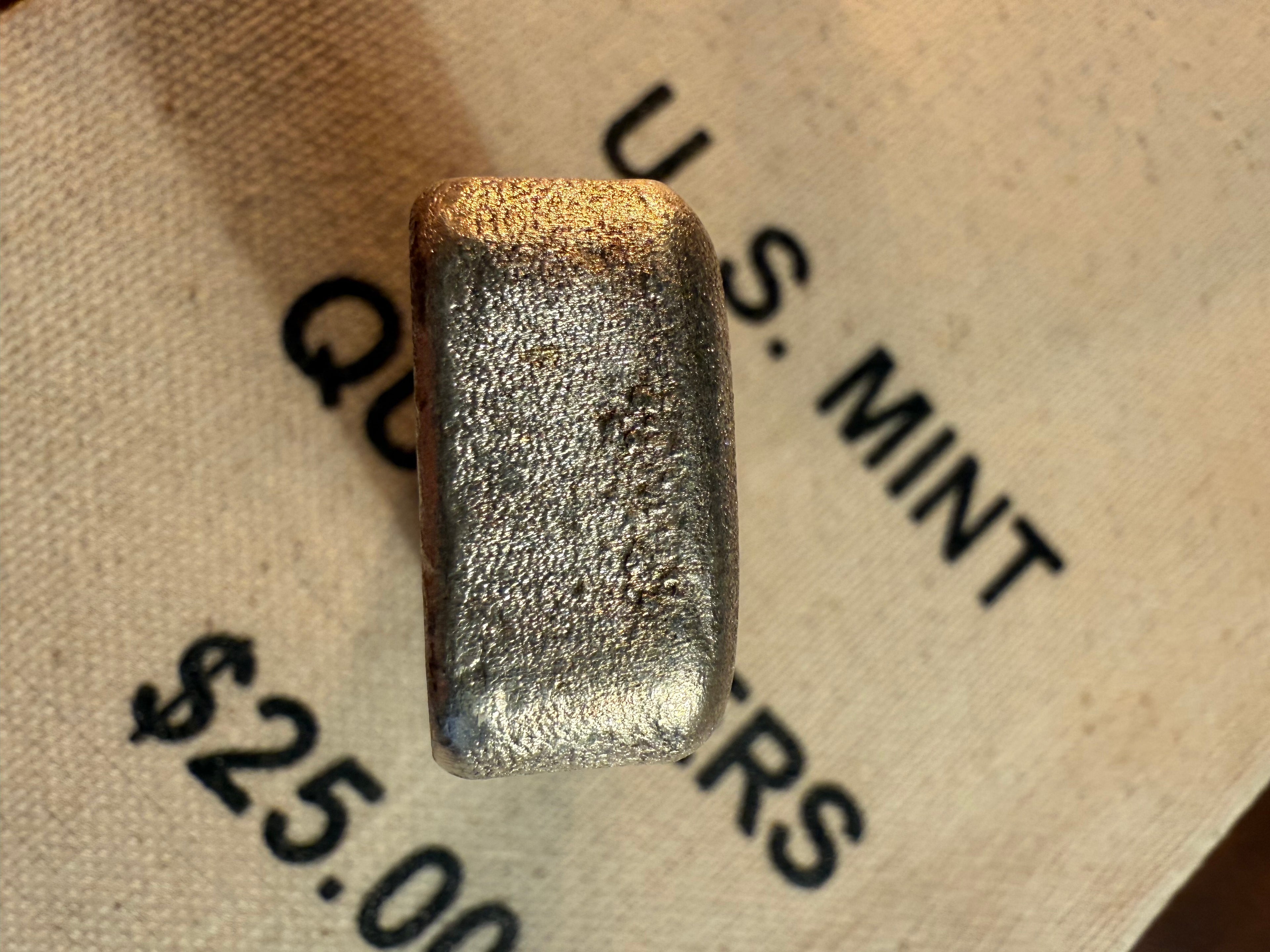 Jackson Precious Metals (JPM) 5 oz .999 Fine Silver Hand-Poured Loaf Bar — Jackson County, Ohio, 1974–1985