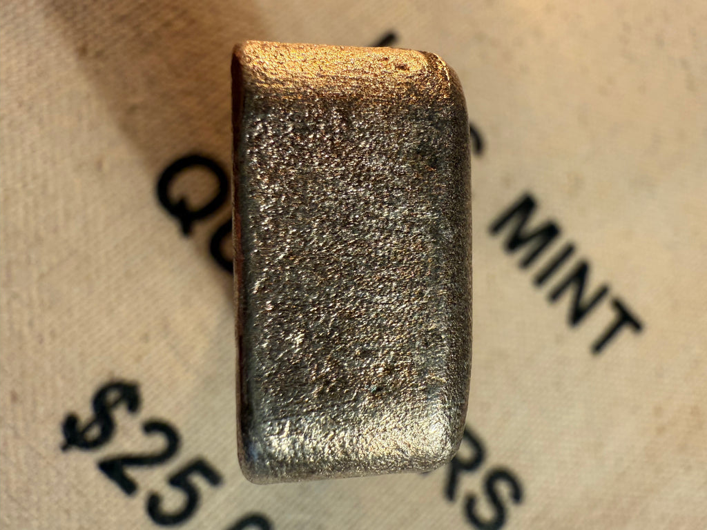 Jackson Precious Metals (JPM) 5 oz .999 Fine Silver Hand-Poured Loaf Bar — Jackson County, Ohio, 1974–1985