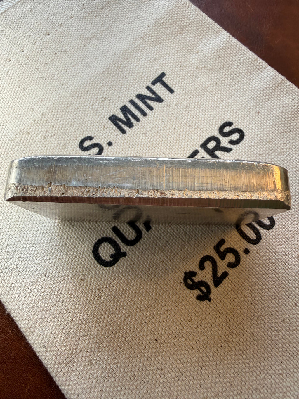 Engelhard 11th Series P-Bar - 10ozt, Vintage, 999+ Fine Silver, Pressed (Wide/Landscape) - Ser # P383737