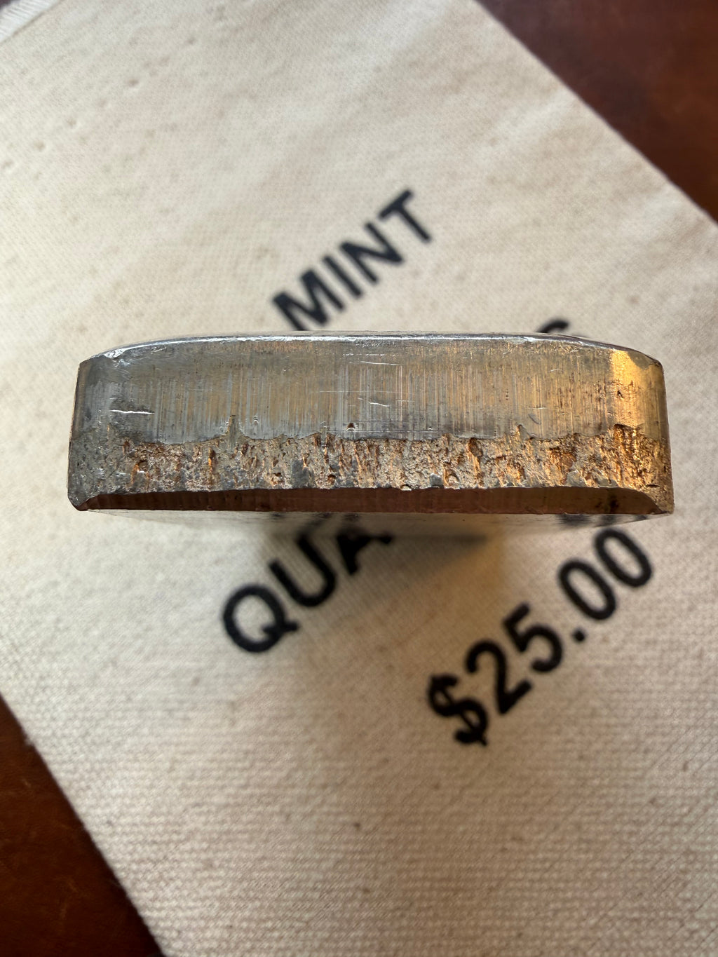 Engelhard 11th Series P-Bar - 10ozt, Vintage, 999+ Fine Silver, Pressed (Wide/Landscape) - Ser # P383737