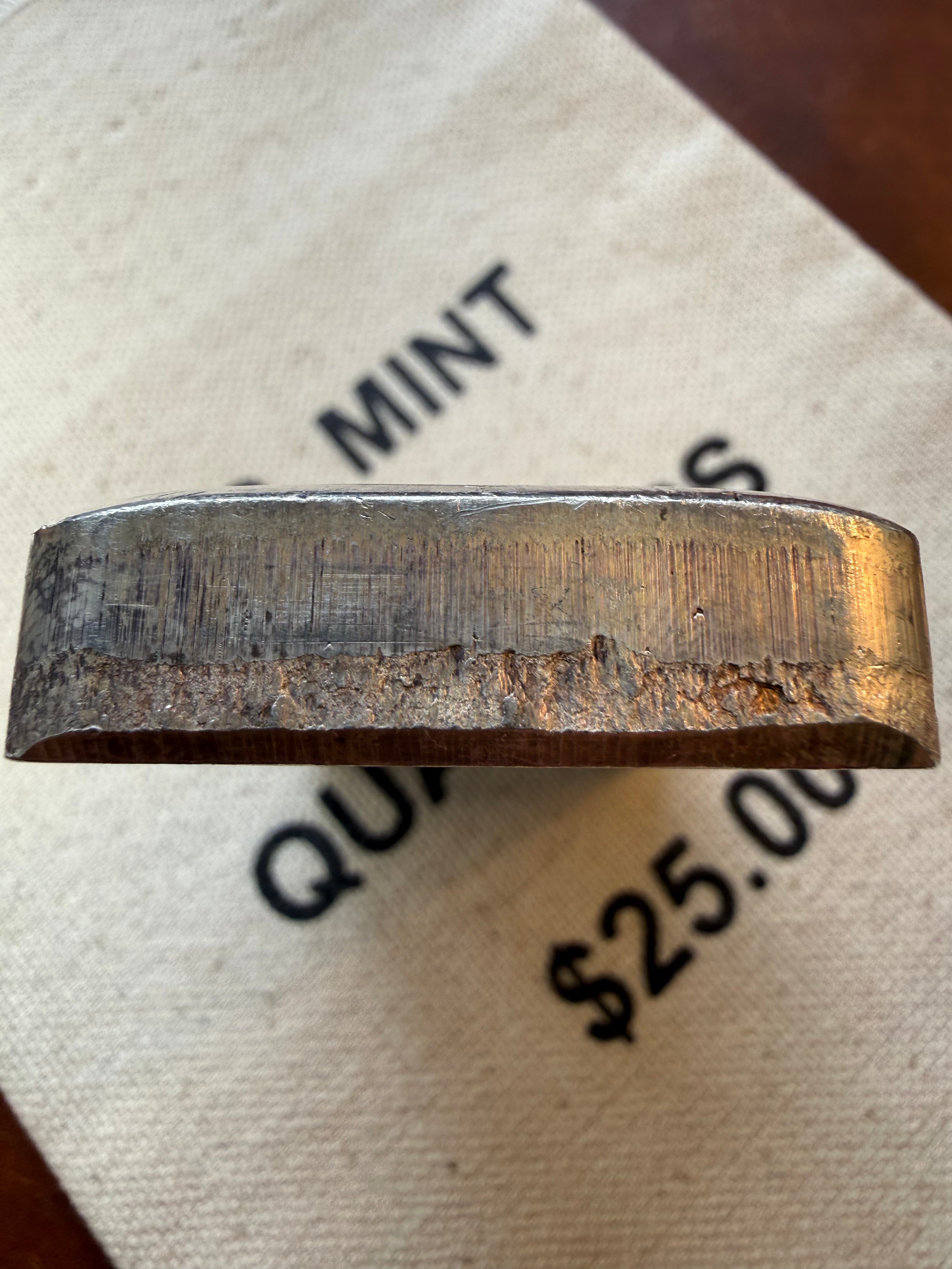 Engelhard 11th Series P-Bar - 10ozt, Vintage, 999+ Fine Silver, Pressed (Wide/Landscape) - Ser # P383737